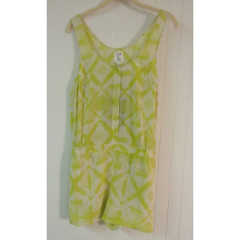 Urban Outfitters romper “Yellow is Gold” sz Medium NWT